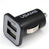 2-Pack USAMS Dual Autolader/Carcharger Zwart/Wit 07661291584