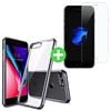 iPhone 8 Transparant TPU Hoesje + Screen Protector Tempered