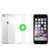 iPhone 6 Transparant TPU Hoesje + Screen Protector Tempered