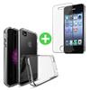 iPhone 4 Transparant TPU Hoesje + Screen Protector Tempered