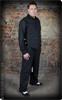 Rumble 59, Vintage Loose Fit Pants Sacramento, Striped Black