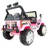 Grote foto jeep wrangler look 4x4 jeep 12v roze kinderen en baby los speelgoed