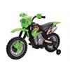 Kawasaki look Crossmotor 6v groen