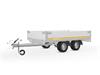 Eduard plateauwagen256 x 150, 750 kg, lvh 56ongeremd open aa
