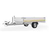 Eduard plateauwagen256 x 150, 1350 kg, lvh 63geremd open aan
