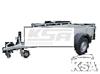 Twins TA09A Aluminium257 x 132 x 40, 750 kg open aanhangwage