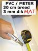 losse strook 30 cm breed / 3mm dik per meter MAT-TRANSPARANT