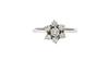 Witgouden entourage ring met diamant 14* nieuw  €1871.25