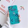 For iPhone 11 Astronaut Pattern Fluorescent TPU Mobile Phone