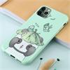 For iPhone 11 Pro TPU Mobile Phone Case(Bright Green Lotus L