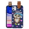 For iPhone 11 Shockproof Cartoon TPU Protective Case(Blue Ow