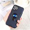 For iPhone 11 Shockproof TPU + PC Case with Ring Holder(Blue