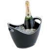Champagne bowl zwart klein