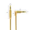 Grote foto av01 3.5mm male to male elbow audio cable length 50cm gold computers en software overige