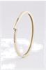 Wit/geel gouden slaven armband met briljant