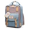 Grote foto fashion casual travel backpack laptop tas student met hengse caravans en kamperen kampeertoebehoren