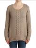 Cavalli Beige knitted wool sweater IT44|L