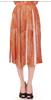 Licia Florio Brown Orange Below Knee Full Skirt IT44|L