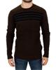 Costume National Brown striped crewneck sweater IT52 | XL