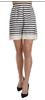Dolce & Gabbana Black & White Stripe Garterized Silk Shorts