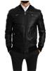 Dolce & Gabbana Black Full Zip Biker Coat Leather Jacket IT4