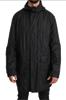 Dolce & Gabbana Black Logo Mens Coat Windbreaker Jacket IT52