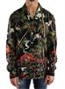 Dolce & Gabbana Multicolor Silk Jungle Print Shirt 40