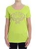 Versace Jeans Yellow Crew-neck Studded T-shirt IT42 | S