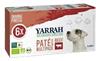 Yarrah Dog Alu Pate Multipack Beef/Chick 6X150 GR
