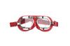 Halcyon mark 49 red pilot goggles clear glass