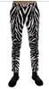 Dolce & Gabbana White Black Zebra Cotton Stretch Slim Pants