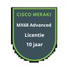 Cisco Meraki MX68 Advanced Security Licentie 10 jaar