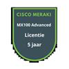 Cisco Meraki MX100 Advanced Security Licentie 5 jaar