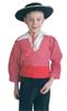Spaans verkleedpak jongen Chico rood wit Maat 6 - kledingmaa