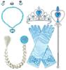 Prinsessen 7-delig blauw accessoireset
