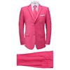 Tweedelig pak met stropdas roze mannen maat 48