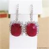 Online Veiling: 26.47ct Ruby and Diamond Earrings