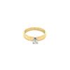 Gouden solitair ring met diamant 0.27ct. 14 krt* nieuw  €149