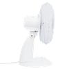 Grote foto vidaxl tafelventilator 3 snelheden 40 w 30 cm wit witgoed en apparatuur ventilatoren en airco
