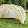 Grote foto xxl camping tent waterdicht 4 6 personen tunneltent beige caravans en kamperen tenten