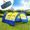 XXL camping tent waterdicht 4-6 personen tunneltent blauw