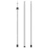 vidaXL Luifelstok telescopisch 102-260 cm aluminium