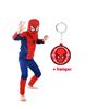 Spinnenheld/Spiderman verkleedpak + Gratis Hanger 11-14 jaar