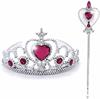 Prinsessen accessoireset – Toverstaf + kroon blauw - Fuchsia