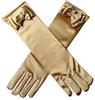 Prinsessen lange elleboog handschoenen - Gouden handschoenen