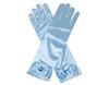 Prinsessen lange elleboog handschoenen - Blauwe handschoenen