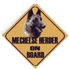 Autobordje Mechelse Herder on board