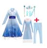 Frozen 2 Elsa blauwe jurk, onderjurk, broek + gratis  4-deli