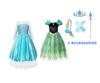 Frozen Anna en Elsa jurk + gratis Frozen accessoireset 140=o