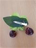 Grote foto green cherry clip. kleding dames sieraden